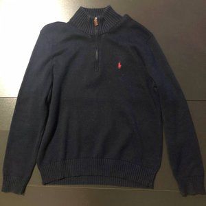 Polo Ralph Lauren Zip Up Sweater (Navy Blue)